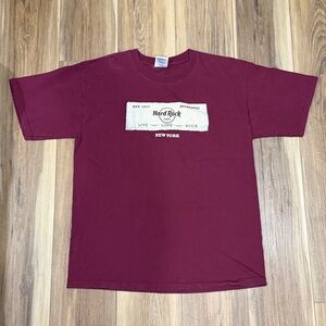 Hard Rock Cafe Burgundy Short Sleeve Tee